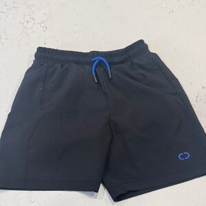 Black kids Shorts with Blue Accents